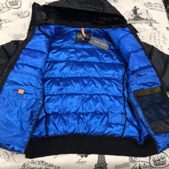 Slate & Stone Men's Trey Hooded Down Jacket - Picture 7 of 9